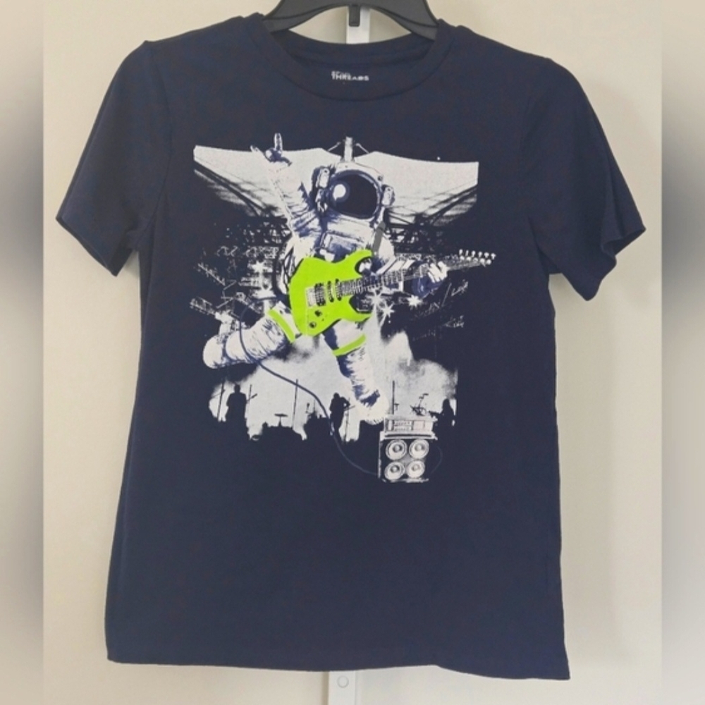 Epic Threads Navy Blue Astronaut Guitar Tee